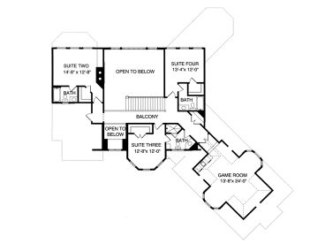 2nd Floor Plan, 029H-0033