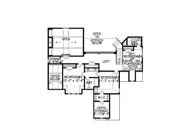 2nd Floor Plan, 084H-0030