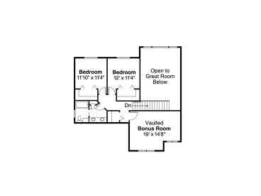 2nd Floor Plan, 051H-0171