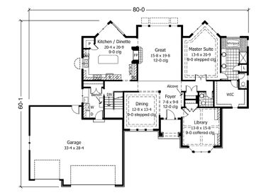Floor Plan, 023H-0058