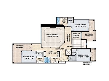 2nd Floor Plan, 040H-0101