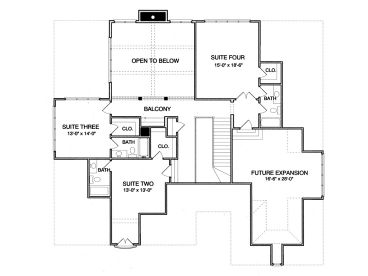 2nd Floor Plan, 029H-0090