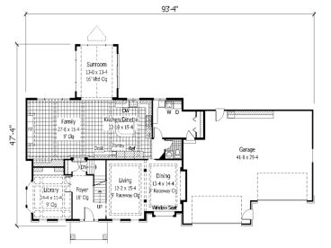 1st Floor Plan, 023H-0047