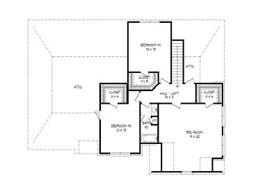 2nd Floor Plan, 062H-0116