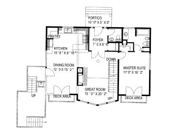 1st Floor Plan, 012H-0184