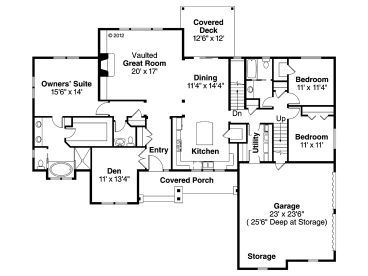 1st Floor Plan, 051H-0274
