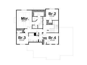 2nd Floor Plan, 050H-0134