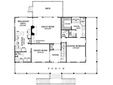 1st Floor Plan, 063H-0049