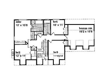 2nd Floor Plan, 032H-0066