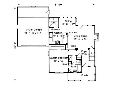 1st Floor Plan, 054H-0100