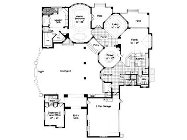 1st Floor Plan, 043H-0173