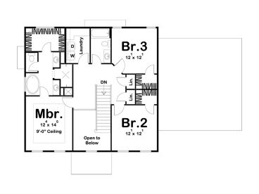 2nd Floor Plan, 050H-0317