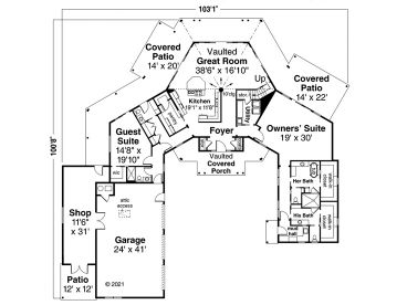 1st Floor Plan, 051H-0375