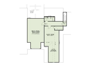 2nd Floor Plan, 025H-0333