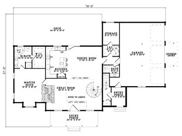 1st Floor Plan, 025L-0031
