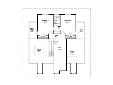 2nd Floor Plan, 006H-0166