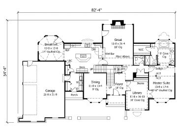 1st Floor Plan, 023H-0042