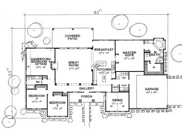 Floor Plan, 036H-0064
