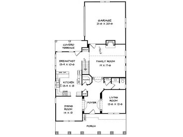 1st Floor Plan, 019H-0041