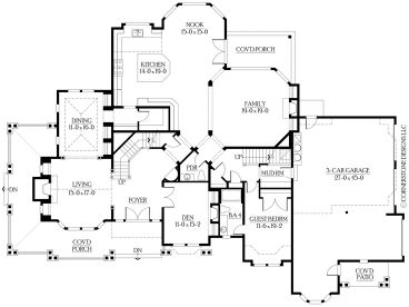 1st Floor Plan, 035H-0038