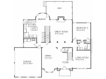 1st Floor Plan, 045H-0031
