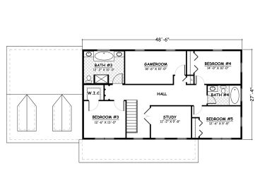 2nd Floor Plan, 078H-0052