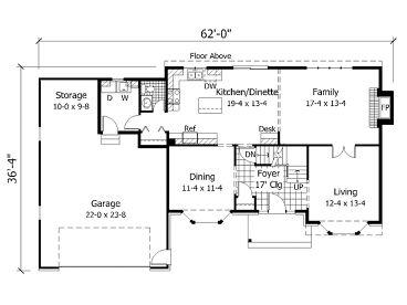 1st Floor Plan, 023H-0007