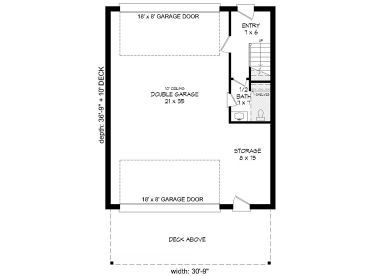 1st Floor Plan, 062G-0184