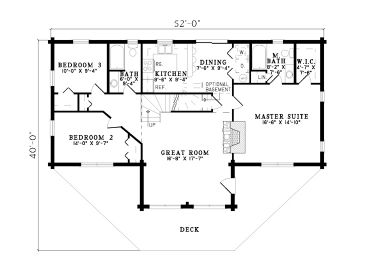 1st Floor Plan, 025L-0019