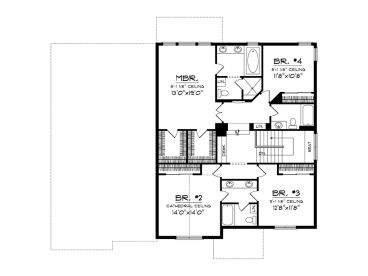 2nd Floor Plan, 020H-0304