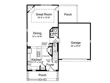 1st Floor Plan, 046H-0050