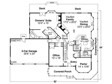 1st Floor Plan, 051H-0406
