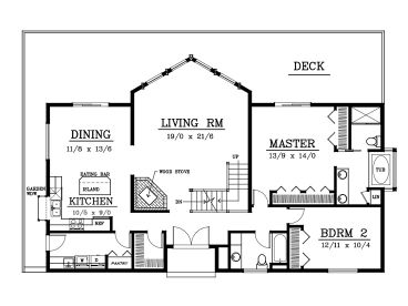 1st Floor Plan, 026H-0018