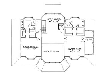 2nd Floor Plan, 012H-0023