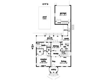 1st Floor Plan, 052H-0013