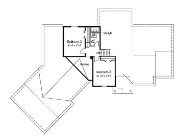 2nd Floor Plan, 023H-0012