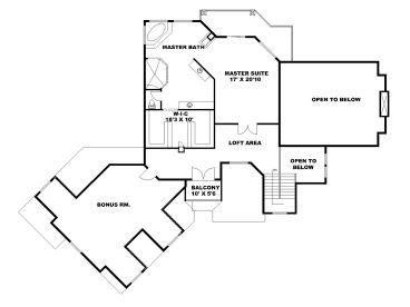 2nd Floor Plan, 012H-0168