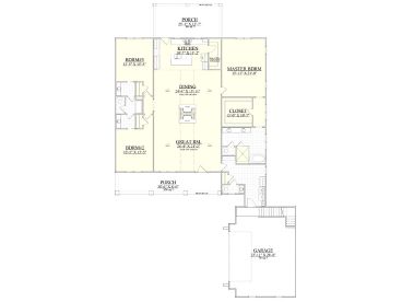 1st Floor Plan, 080H-0023