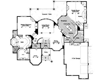 1st Floor Plan, 043H-0199