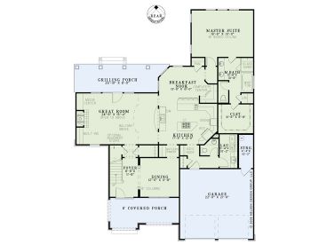 1st Floor Plan, 025H-0253