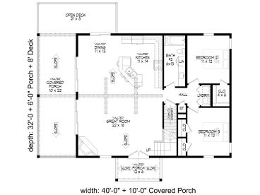 1st Floor Plan, 062H-0274