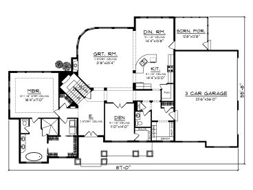 1st Floor Plan, 020H-0400