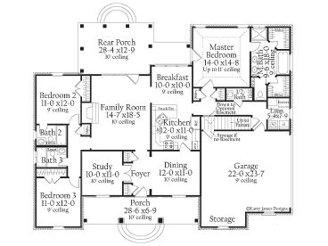 1st Floor Plan, 042H-0012