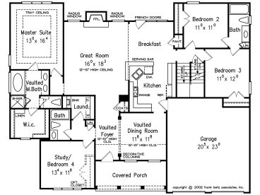 1st Floor Plan, 086H-0032