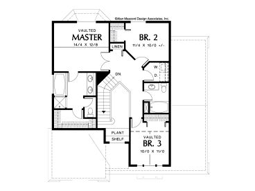 2nd Floor Plan, 034H-0206