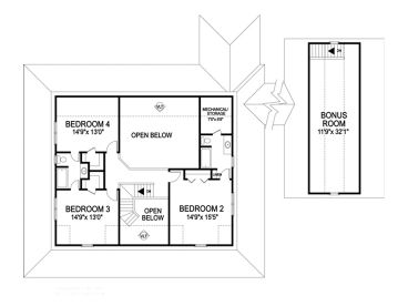 2nd Floor Plan, 007H-0090
