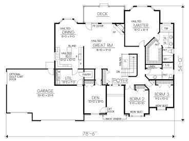Floor Plan, 026H-0105