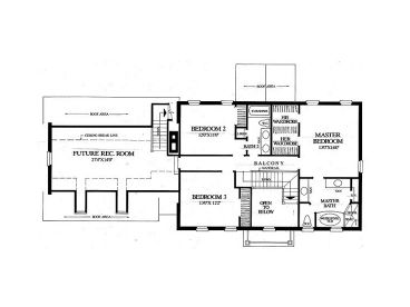 2nd Floor Plan, 063H-0114