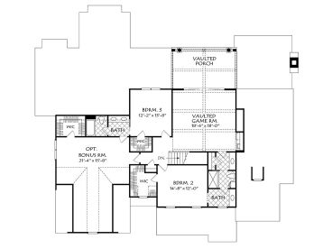 2nd Floor Plan, 086H-0012