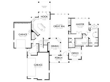 1st Floor Plan, 034H-0016